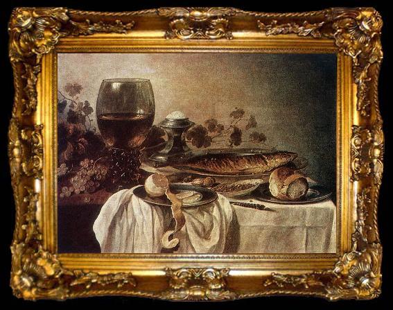 framed  Pieter Claesz Breakfast-piece, ta009-2